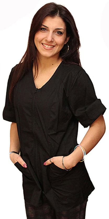 Camici da lavoro donna,casacche con zip cod: 1405