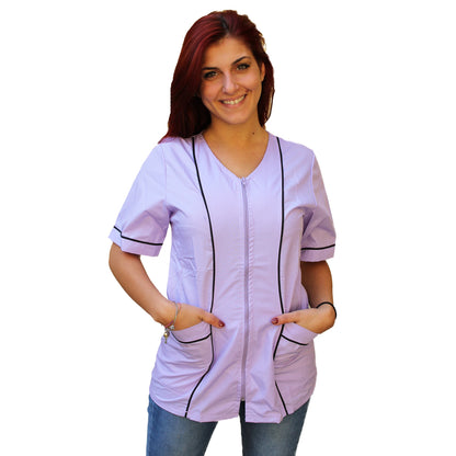 Camici da lavoro donna,casacche con zip cod: 1405