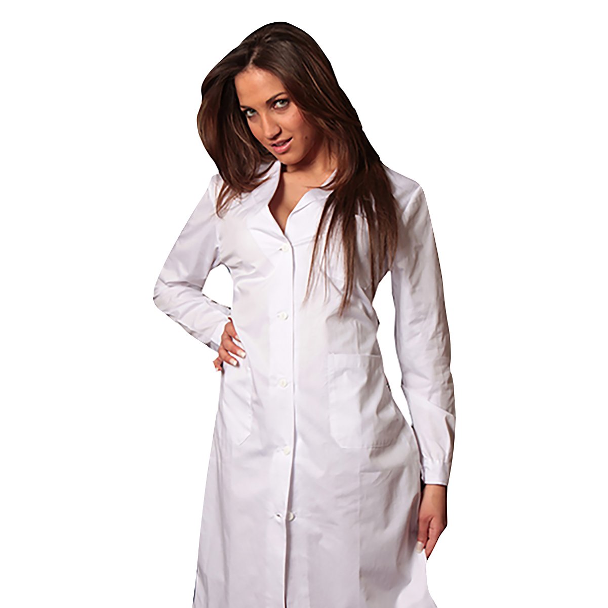 Camice da laboratorio,da lavoro donna,100% cotone pesante cod: 2507