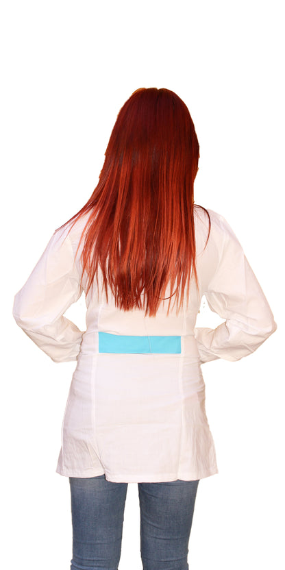 Casacca zip Manica lunga bicolore "CELESTE" Cod: 2306