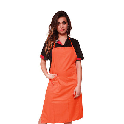 Grembiule parannanza con pettorina "arancio" cod: 8099