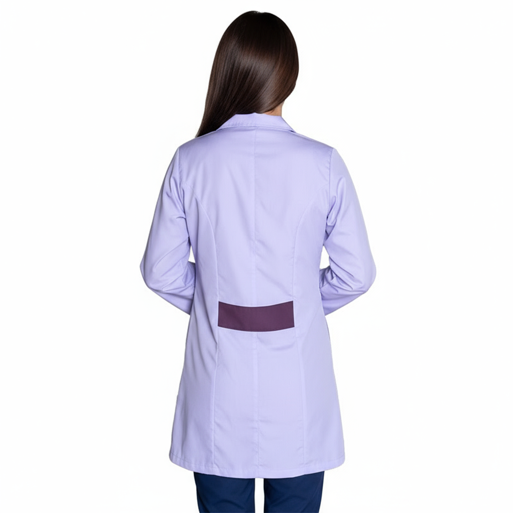 Camice da lavoro donna,casacca slim,divisa "glicine" cod:7449