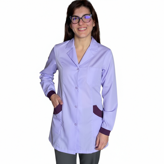 Camice da Lavoro Donna Slim Fit Glicine Manica Lunga – COD: 7449