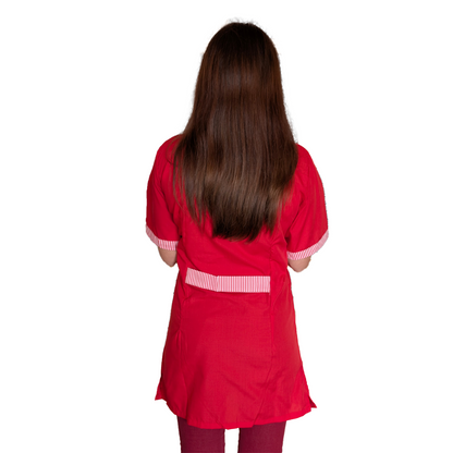 camice da lavoro,casacca MM rosso con profilo cod: 7425