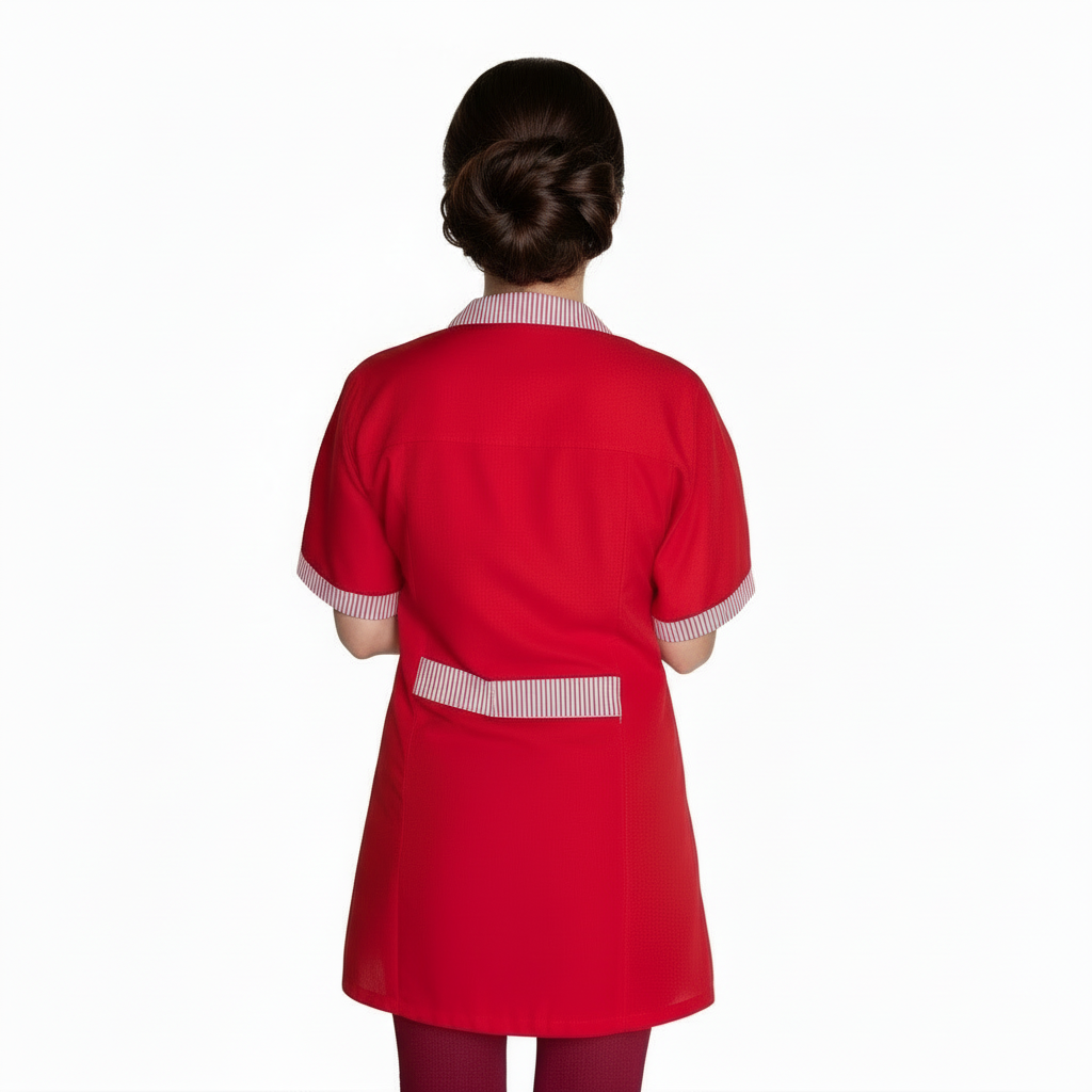 camice da lavoro,casacca MM rosso con profilo cod: 7425