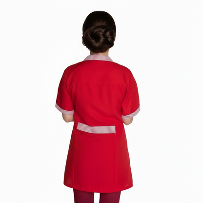 camice da lavoro,casacca MM rosso con profilo cod: 7425