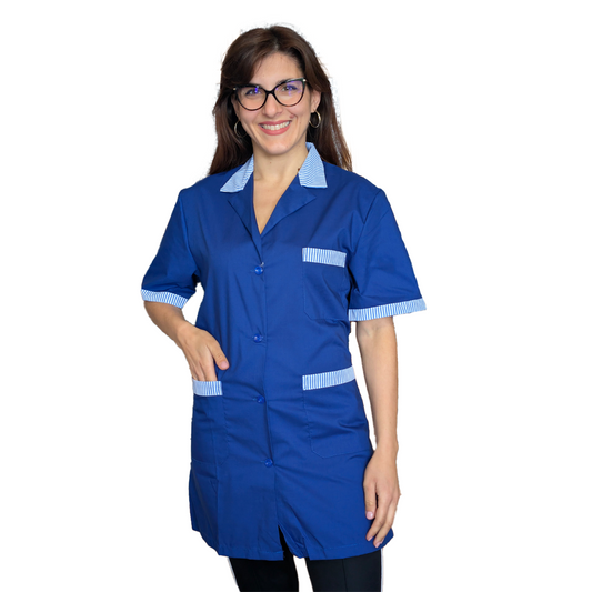 Camice da lavoro donna,casacca "blue royal" MM cod: 2502
