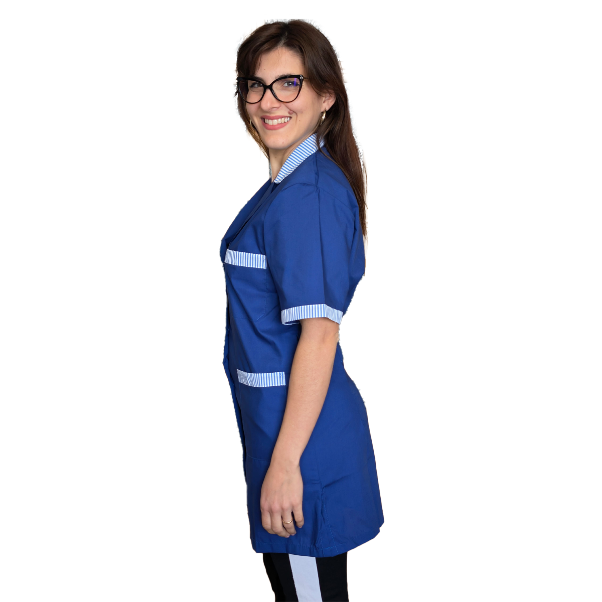 Camice da lavoro donna,casacca "blue royal" MM cod: 2502