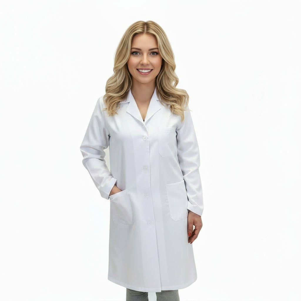 Camice da lavoro donna, ospedaliero,da laboratorio LEGGERO MISTO COTONE NO-STIRO cod:8200
