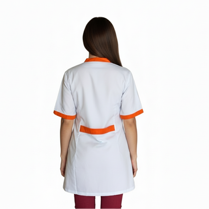 Casacca,camice da lavoro, profilo arancione MM Cod:7586