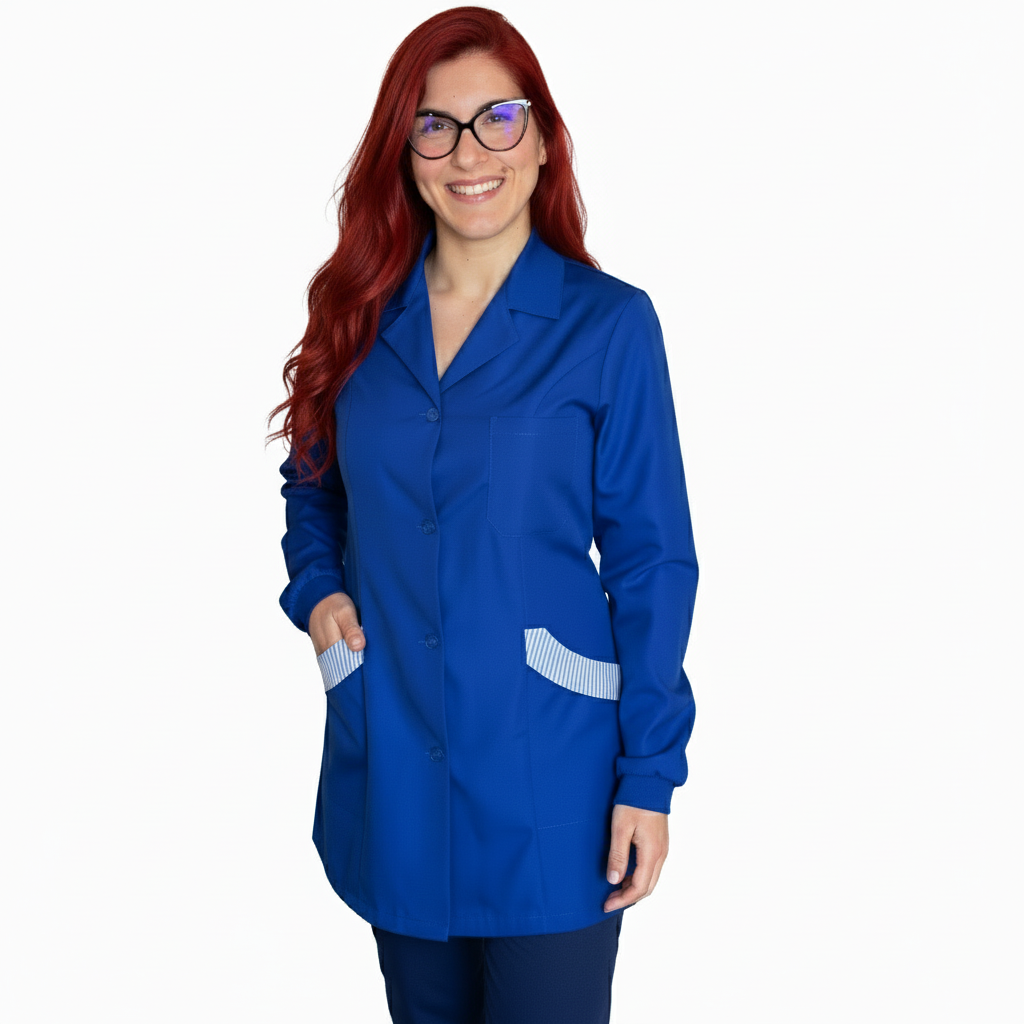 Camice, Casacca da Lavoro Donna, Slim, Maestra Asilo, Estetista, Nails, COD: 12031