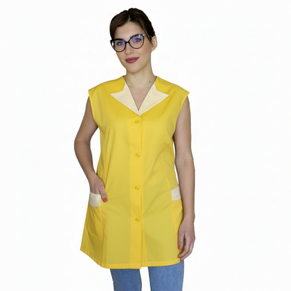Camice da Lavoro Donna Giromanica No-Stiro Bianco – COD: 8808