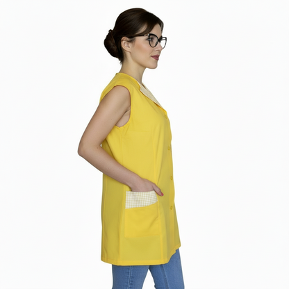 Camice da Lavoro Donna Giromanica No-Stiro Bianco – COD: 8808