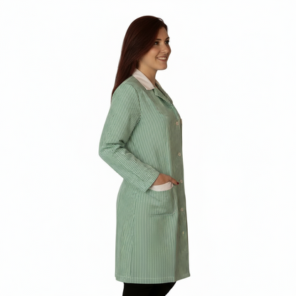 camice da lavoro donna rigo verde ML cod:7648