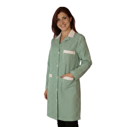 camice da lavoro donna rigo verde ML cod:7648