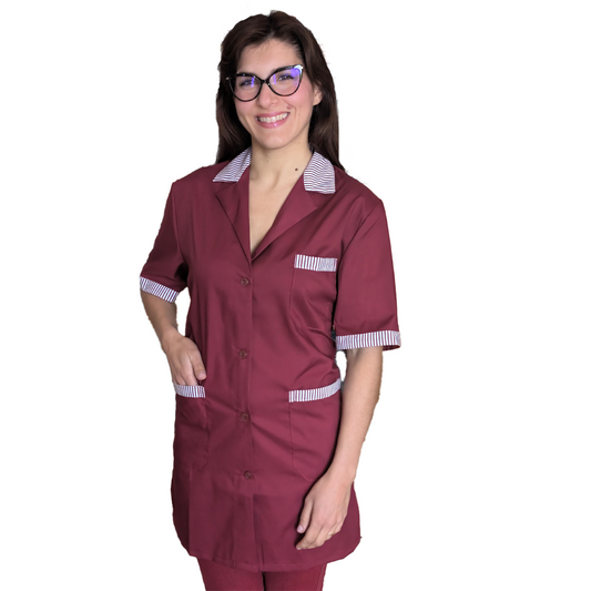 camice da lavoro donna,casacca bordeaux mm cod: 1302