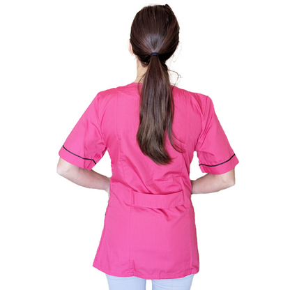 Camice da lavoro,casacca zip FUCHSIA MM cod: 6893