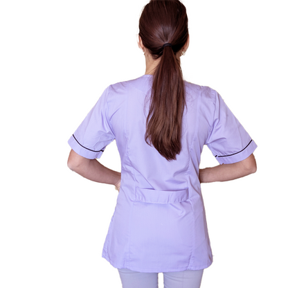 Camice da lavoro,casacca zip glicine MM Cod:1506