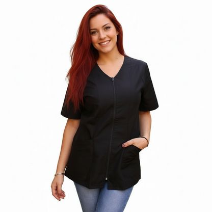 Casacca zip nero MM cod: 6930