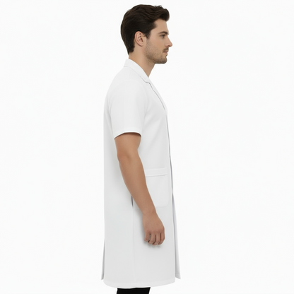 Camice da lavoro uomo bianco mezza manica Cod:1202