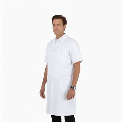 Camice da lavoro uomo bianco mezza manica Cod:1202