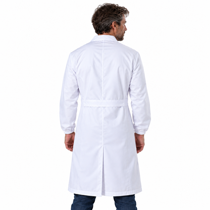 Camice da laboratorio 100% cotone con bottoni automatici - Cod. 26922 - Made in Italy