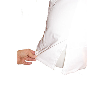 Casacca,camice da Lavoro Donna,Modello Avvitato,Manica Lunga,Bianco,Bottoni Automatici COD: 1811
