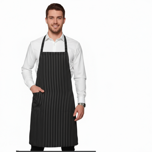 Grembiule Parannanza da Lavoro Rigato – Made in Italy per Ristorante Chef Cuoco Pizzeria Gastronomia