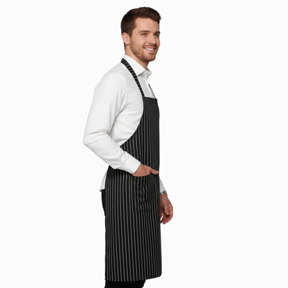 Grembiuli Parannanze Da Lavoro rigati per RISTORANTE CHEF CUOCO PIZZERIA GASTRONOMIA