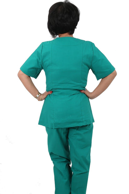 Divisa da lavoro con zip verde cod: 8323