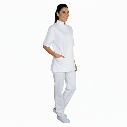 Divisa da lavoro,completa,unisex,zip collo coreano cod: 8309