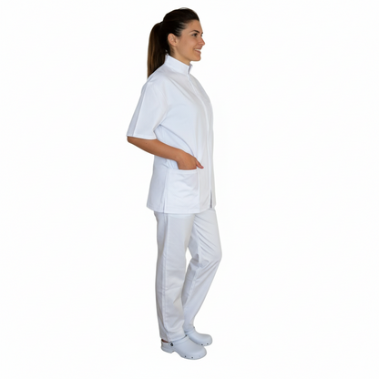 Divisa da lavoro,completa,unisex,zip collo coreano cod: 8309
