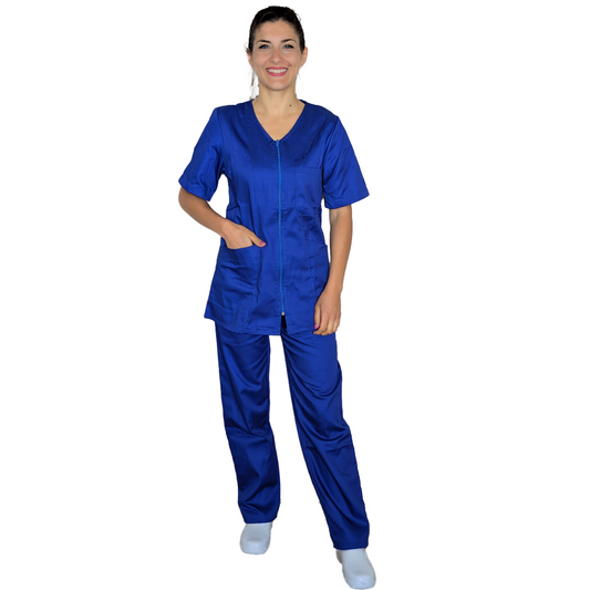 Divisa da lavoro,completa,da donna con zip  "Royal" cod: 8392