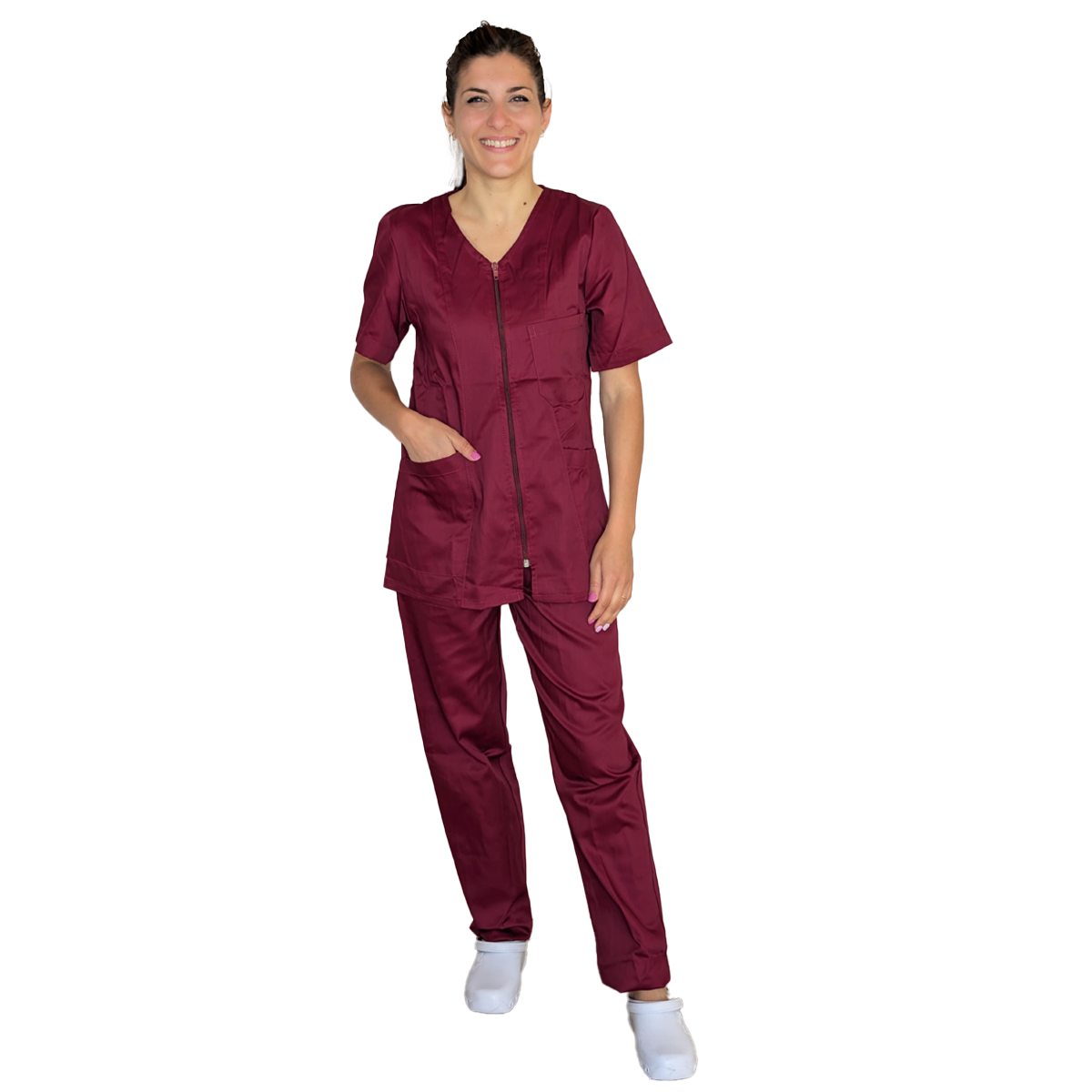 Divisa da lavoro,infermiera,oss, donna con zip cod: 1505