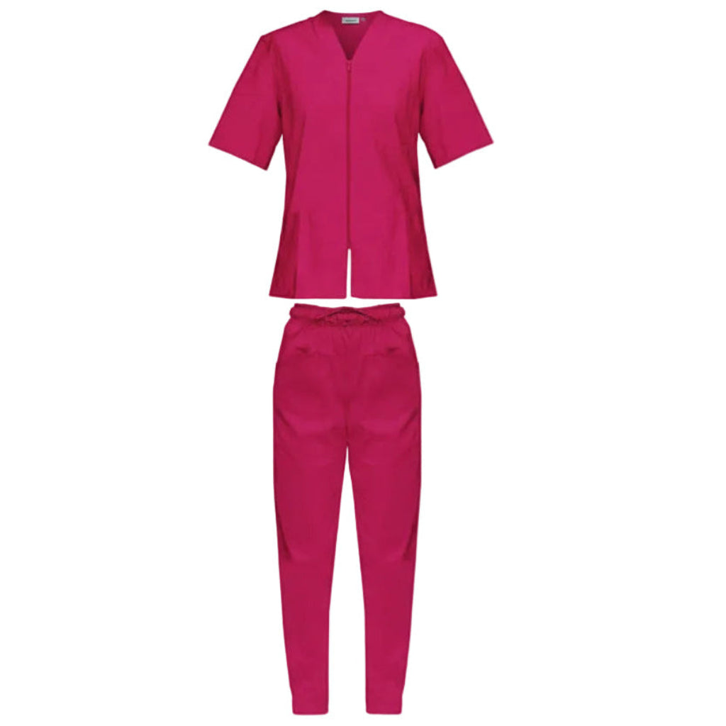 Divisa da Lavoro Completa Donna Zip Fuchsia Mezza Manica – COD: 1507
