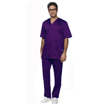 Divisa da lavoro,completa,unisex,scollo V "blu scuro" cod: 8354