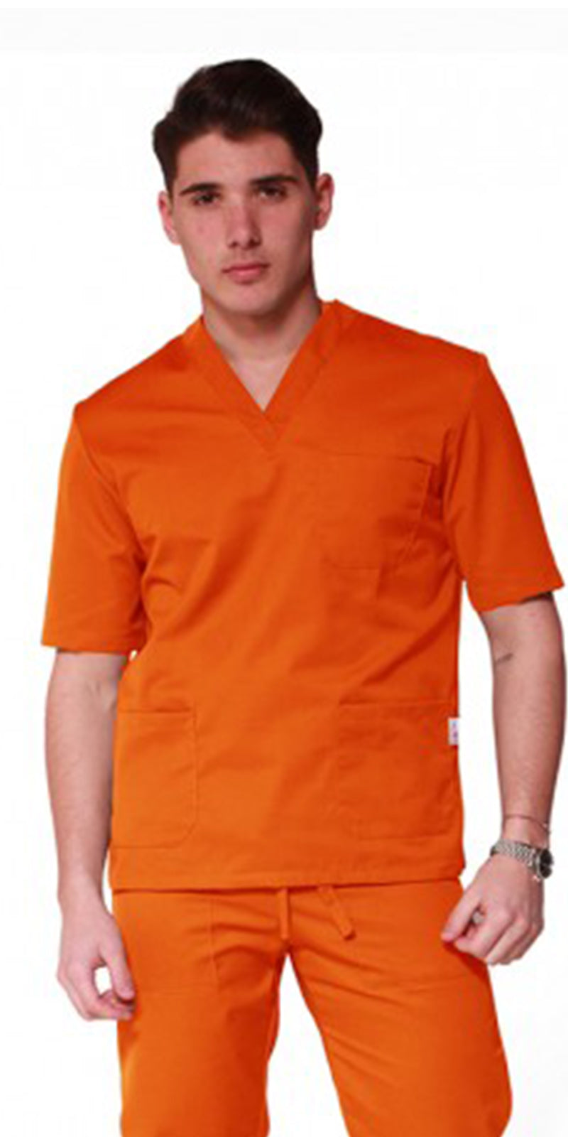 Divisa da lavoro,sanitaria,infermieristica,estetica,completa,unisex,scollo V 8299