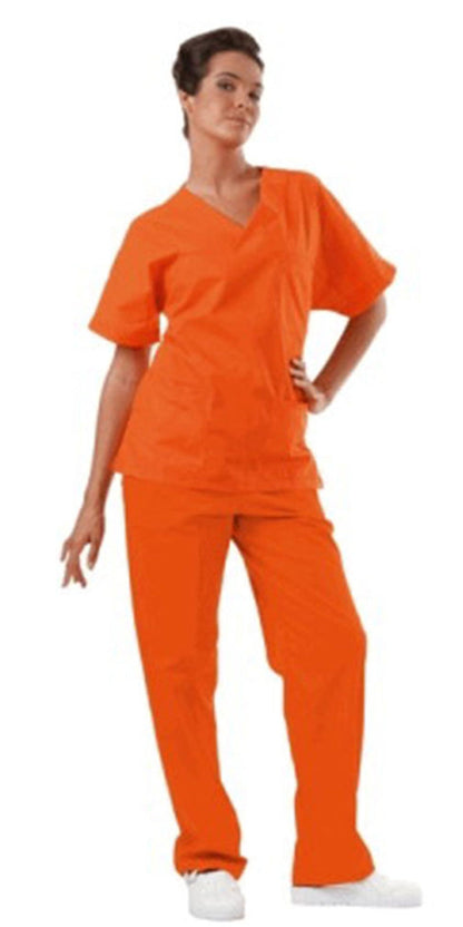 Divisa da lavoro,sanitaria,infermieristica,estetica,completa,unisex,scollo V 8299