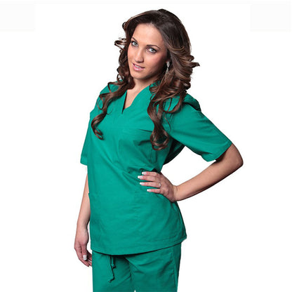 Divisa da lavoro,sanitaria,infermieristica,estetica,completa,unisex,scollo V 8299