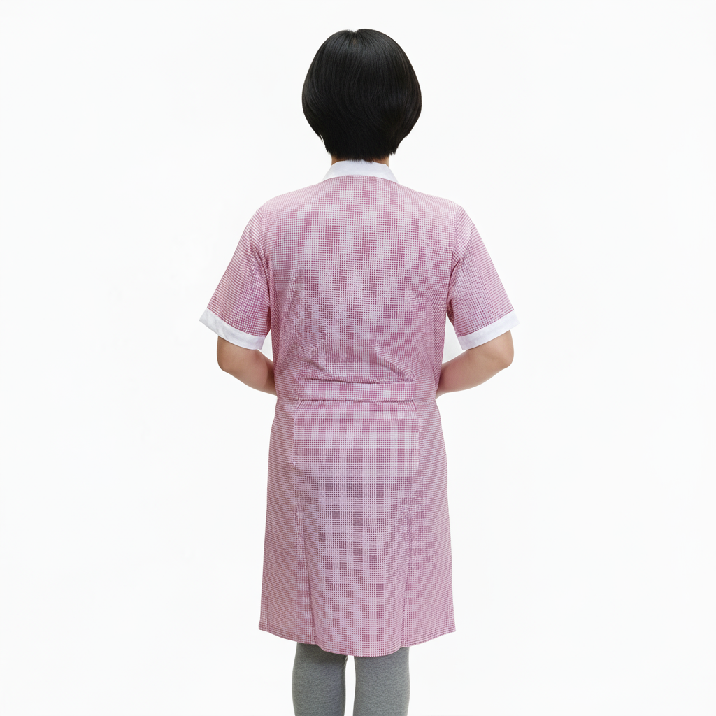 Camice da lavoro,quadretto rosa MM cod: 7272