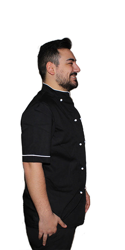Giacca cuoco "light" nero cod: 7693