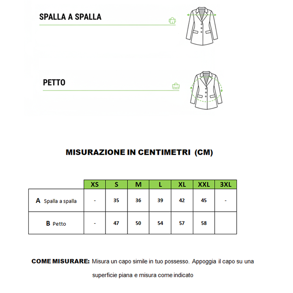 Casacca da Lavoro Donna con Zip Nero Inserto Bianco Modello Piera, Made in Italy – COD: 2906