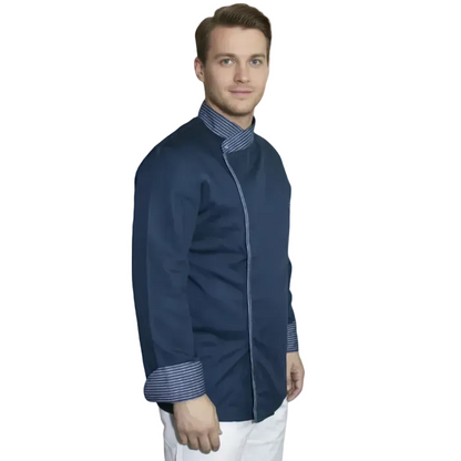 Giacca da Chef Cook Blu, Bottoni Automatici, Polycotton Made in Italy – COD: 7777