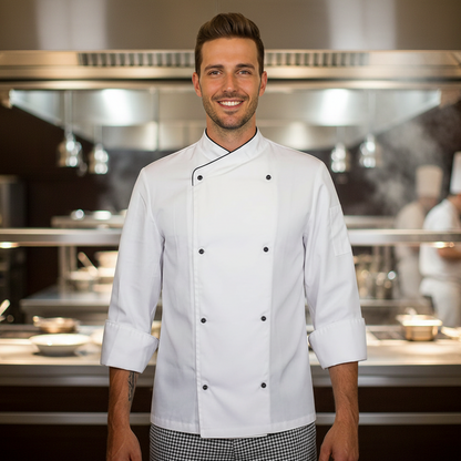 Giacca chef " slim" bianco cod: 7876