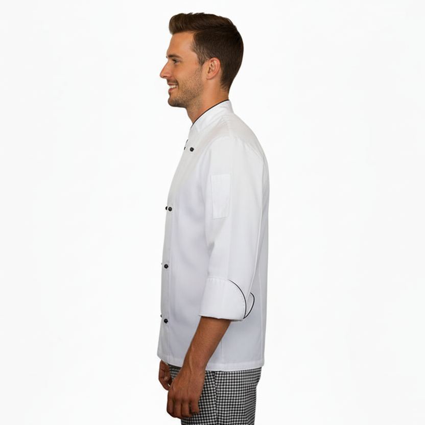 Giacca chef " slim" bianco cod: 7876