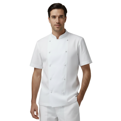 Giacca da cuoco,pasticciere,panettiere,cotone mezza manica cod: 30922