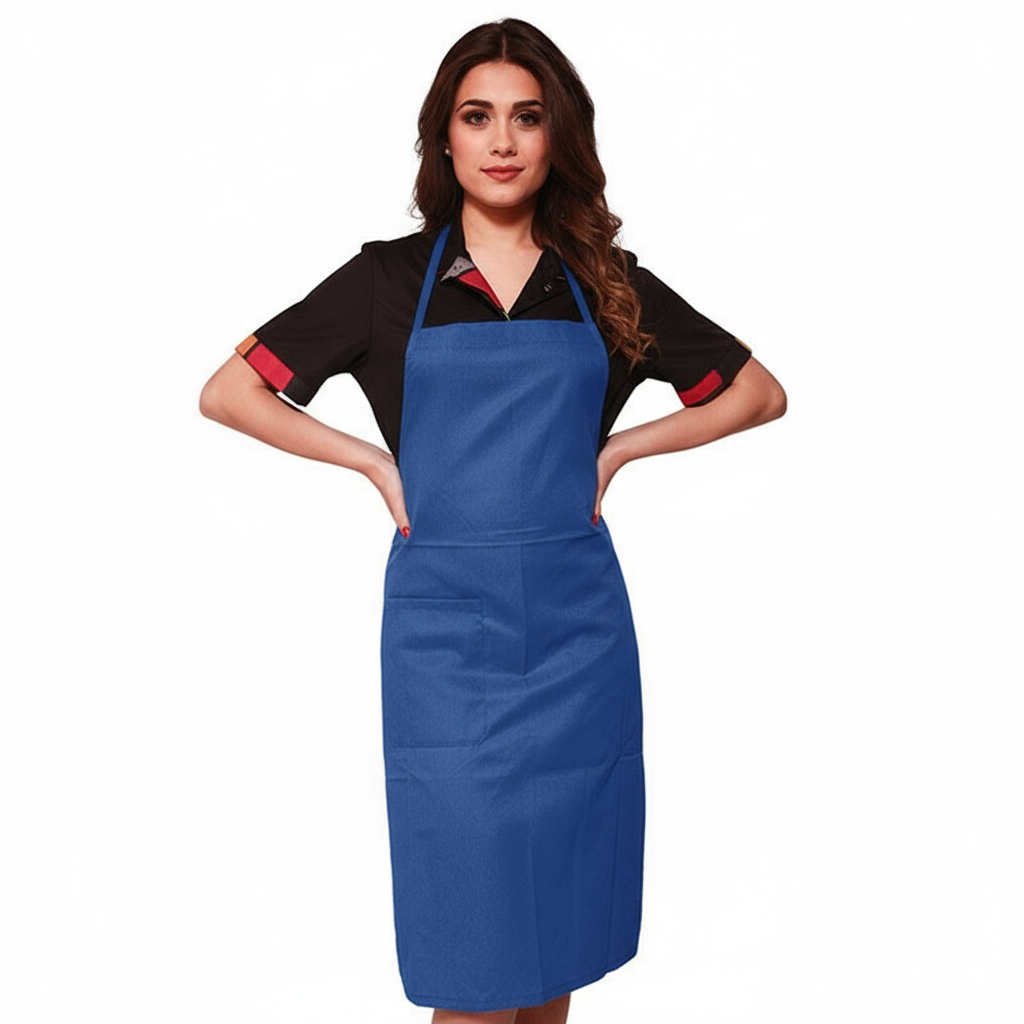 Grembiule parannanza con pettorina "blu" cod 8100