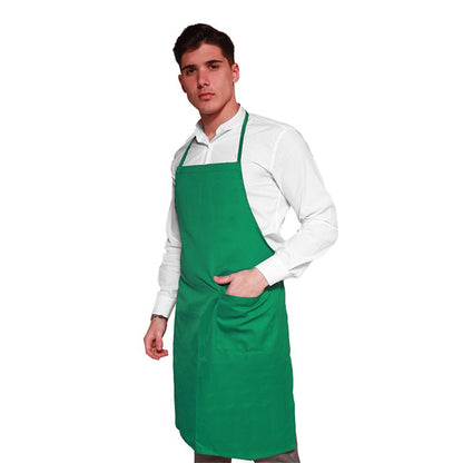 Grembiule parannanza con pettorina"verde" cod: 8098