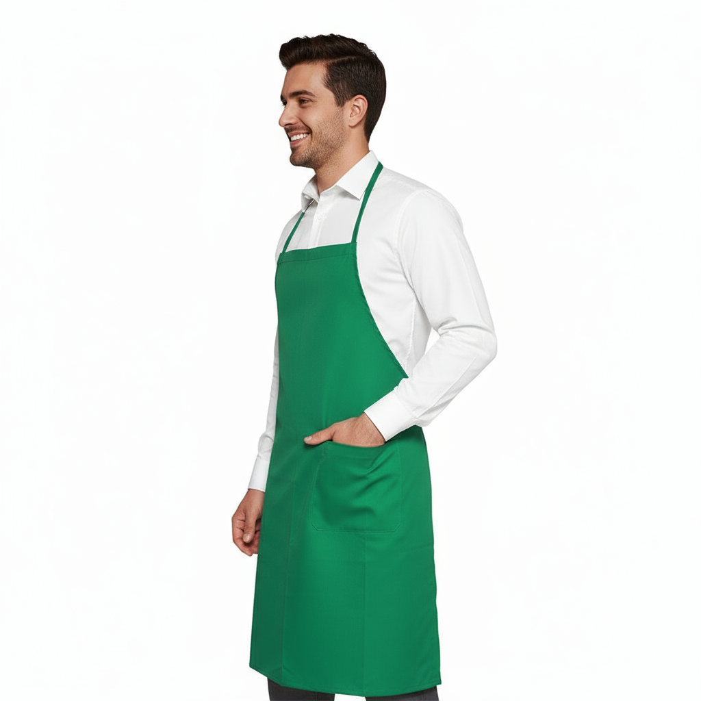 Grembiule parannanza con pettorina"verde" cod: 8098