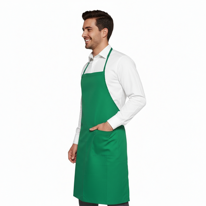 Grembiule parannanza con pettorina"verde" cod: 8098